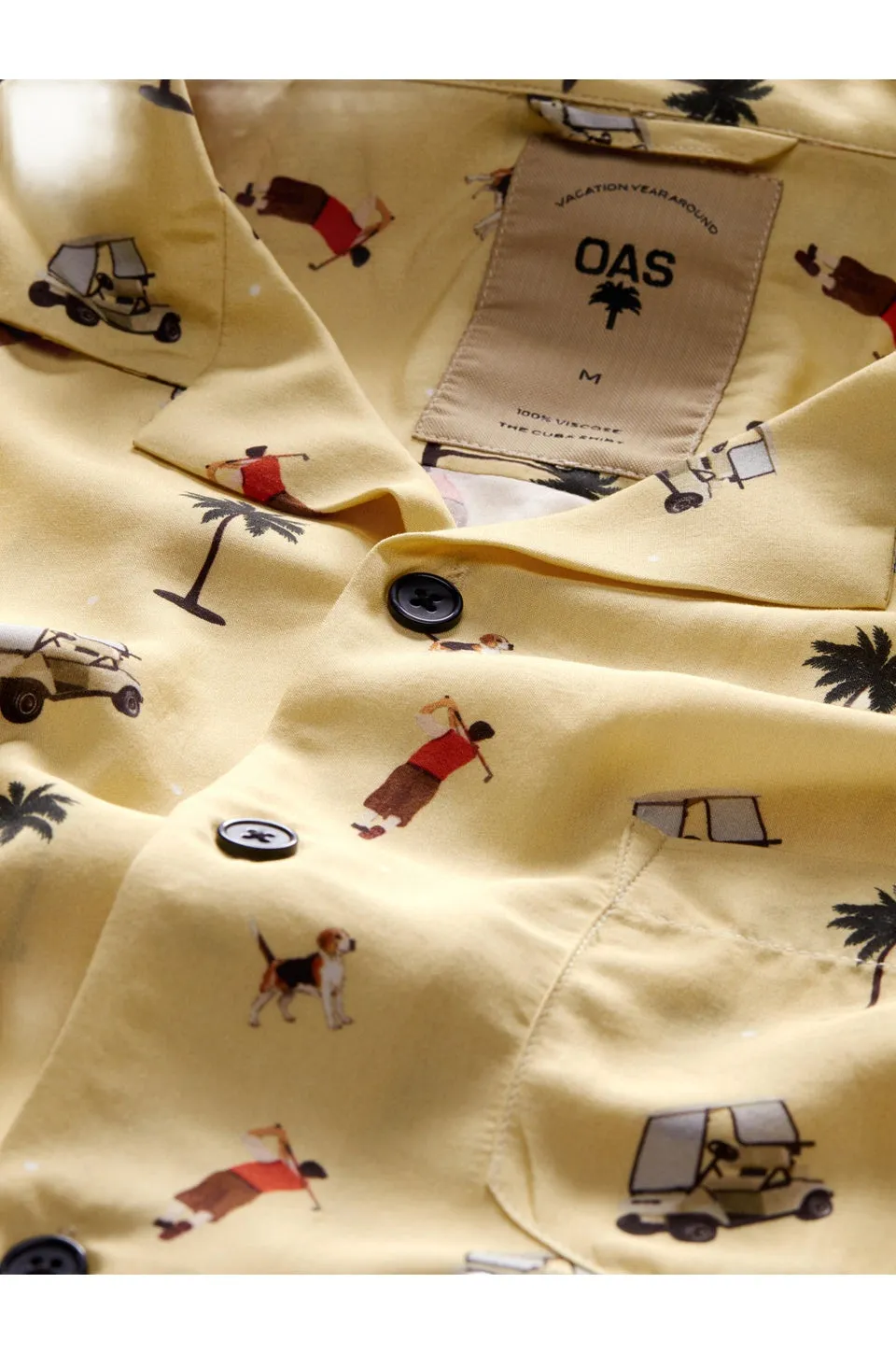 OAS Happy Golfer Viscose Shirt