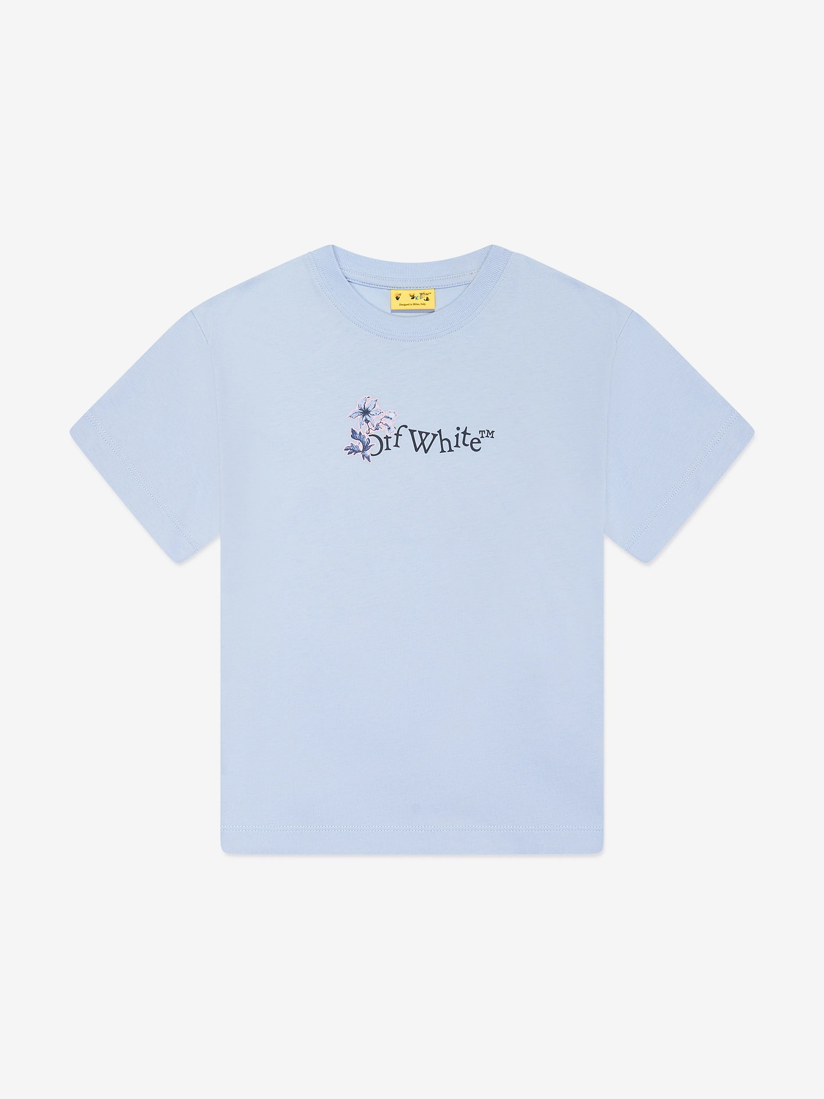 Off-White Girls Arrow Flowers T-Shirt in Blue