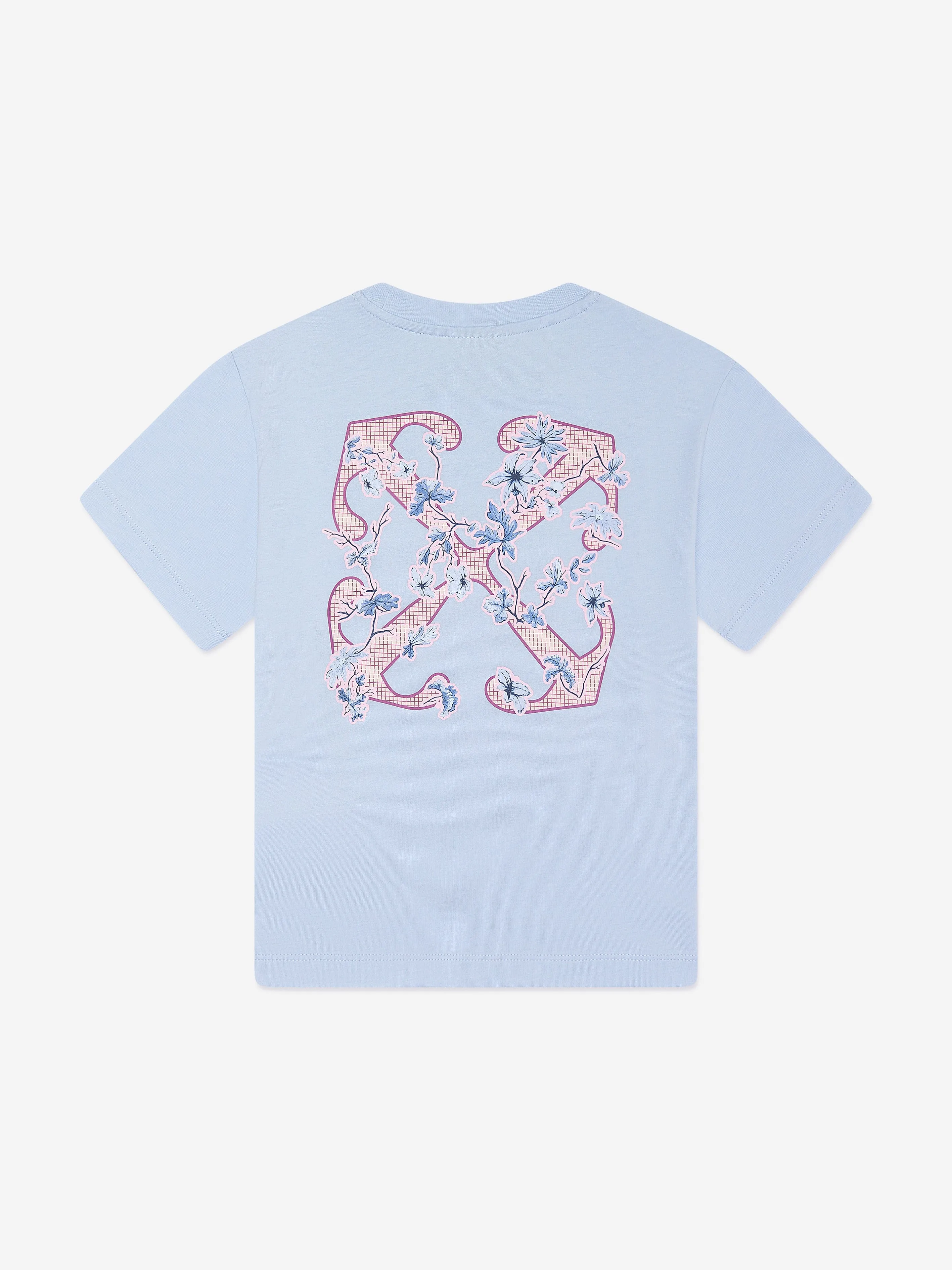 Off-White Girls Arrow Flowers T-Shirt in Blue