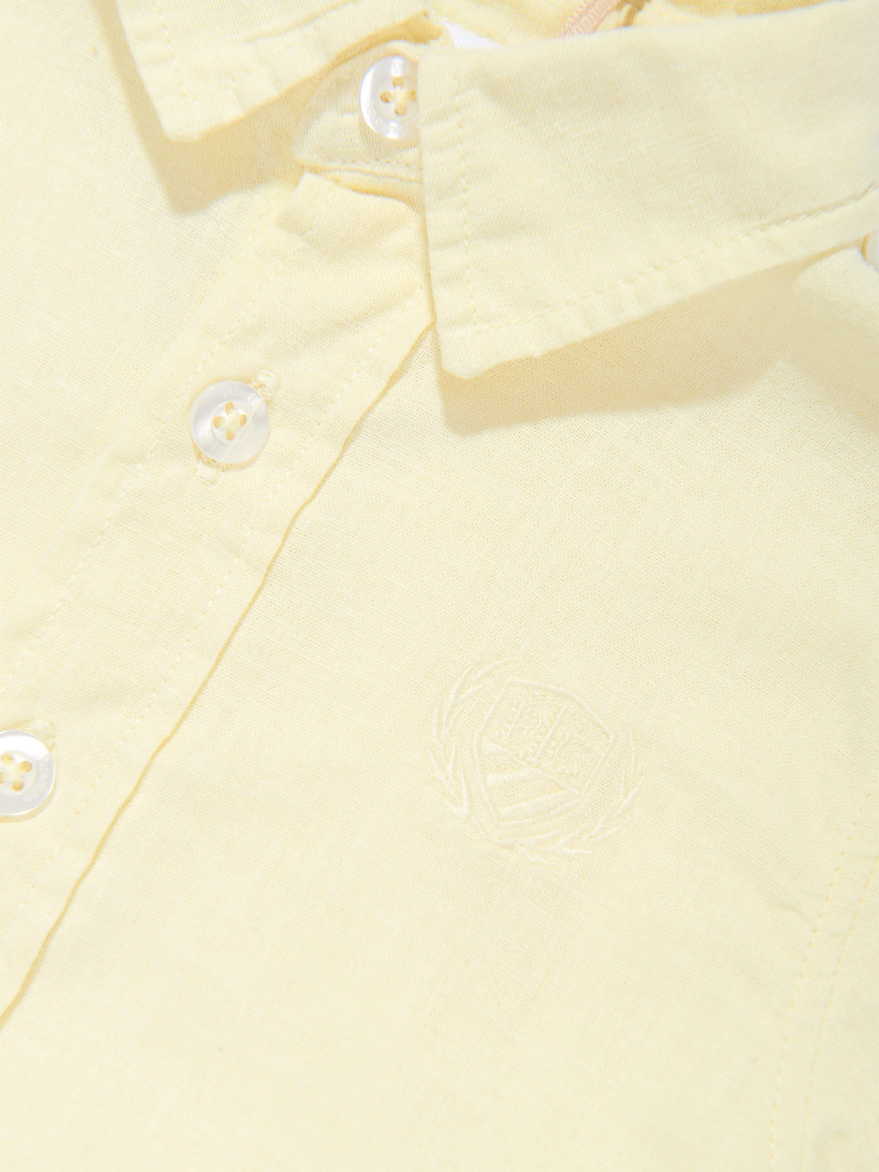 Patachou Boys Linen Shirt in Yellow