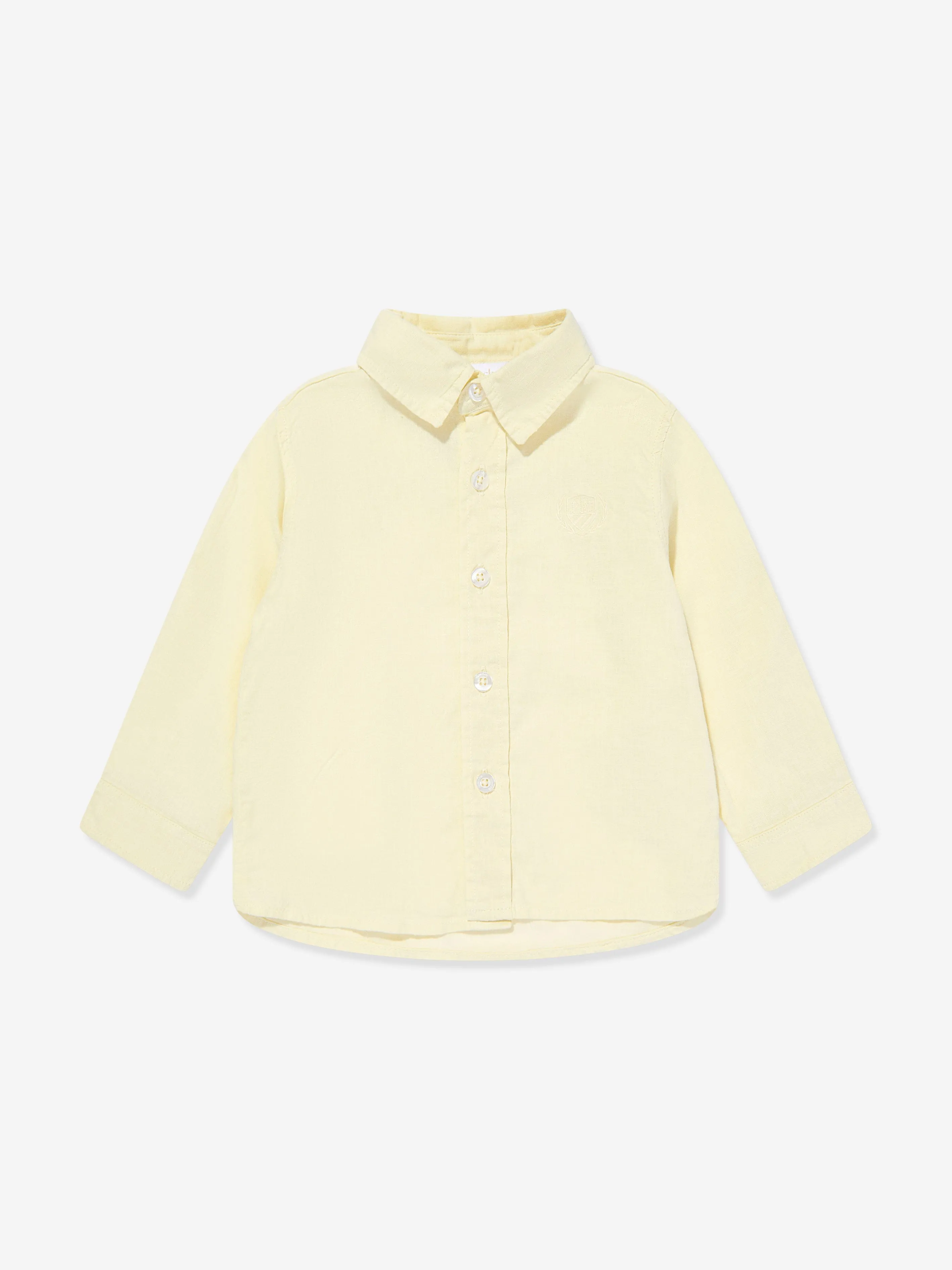 Patachou Boys Linen Shirt in Yellow