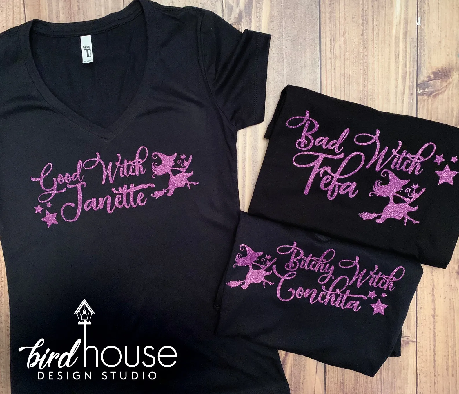 Personalized Halloween Witch Shirts, Pick Any Saying, Name, Color or Shirt Style