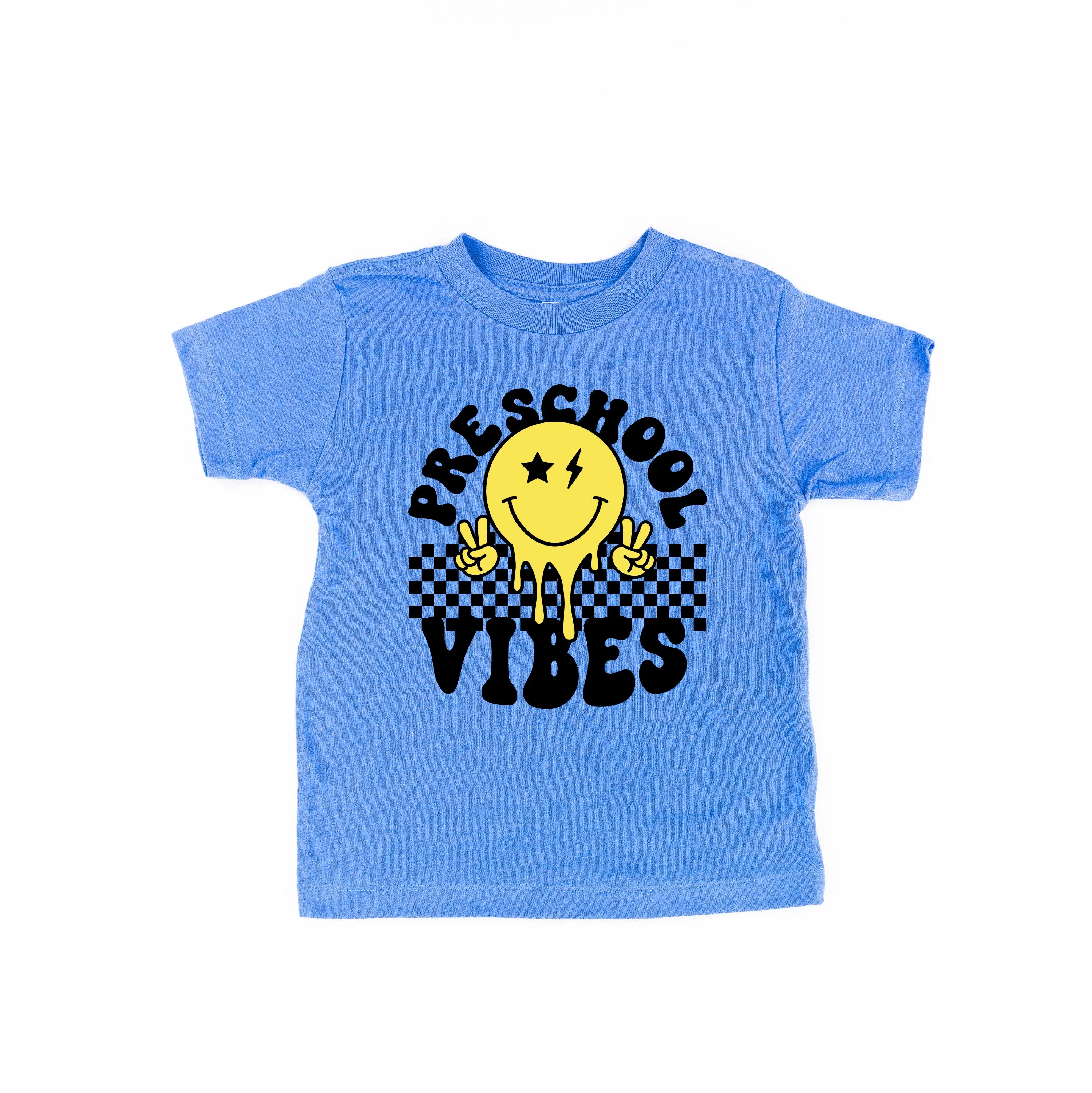 Pre School Vibes - Peace Smiley - Short Sleeve Child Shirt