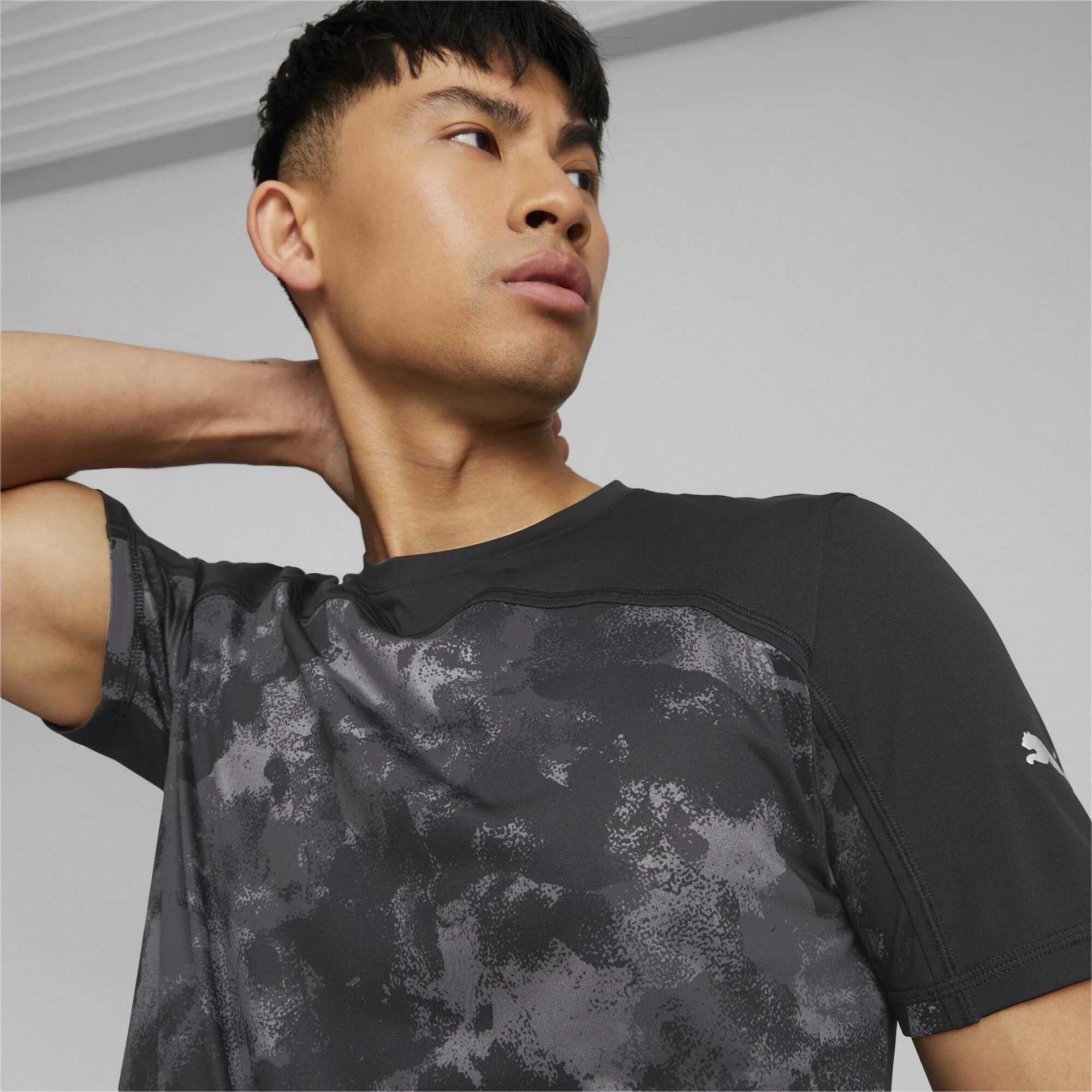 PUMA Run AOP Graphic SS Tee M