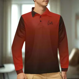 Qreatrz Men's Long Sleeve Polo Shirt