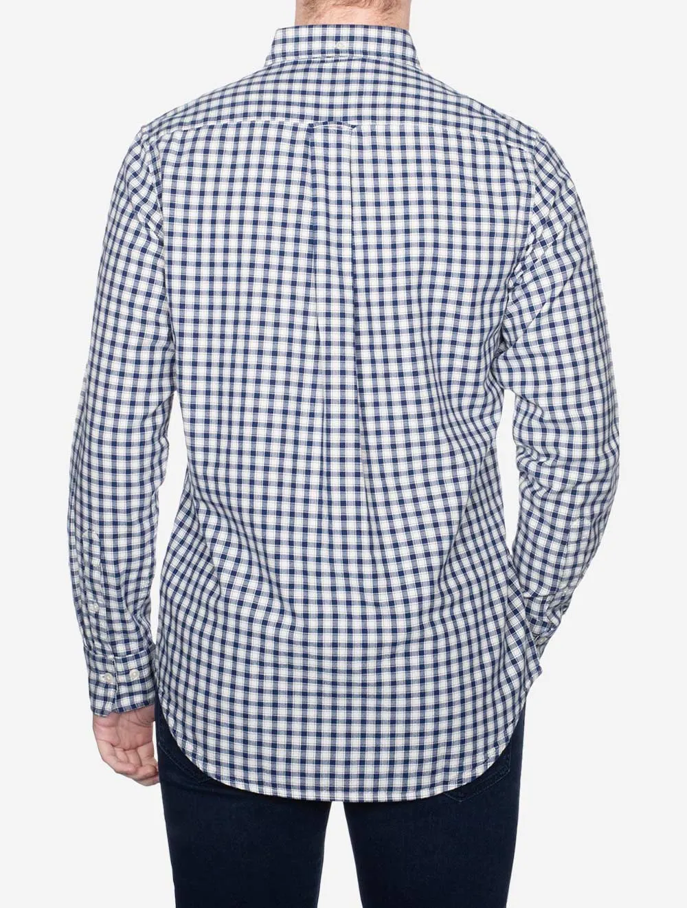 Regular Archive Oxford Check Shirt Deep Blue