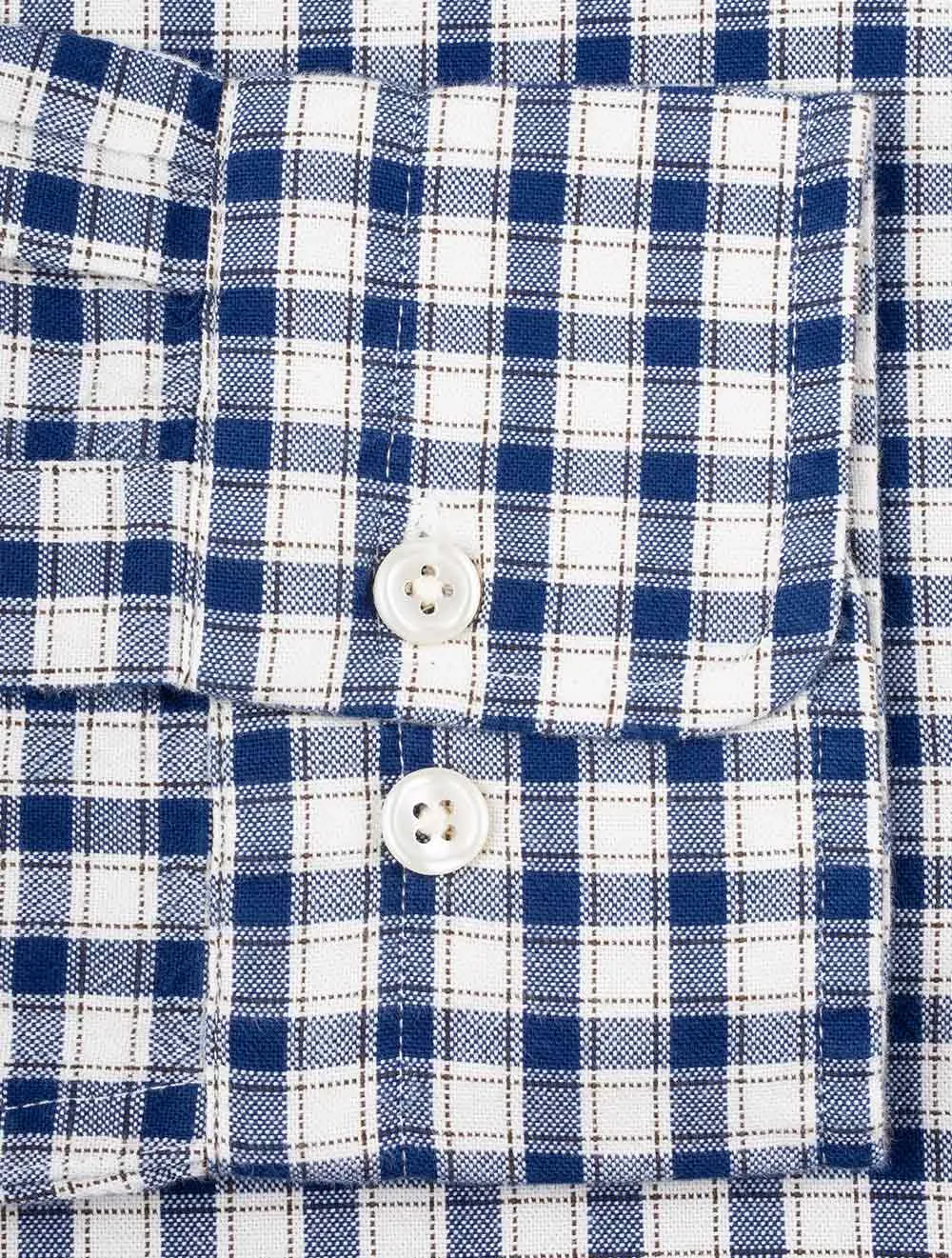 Regular Archive Oxford Check Shirt Deep Blue