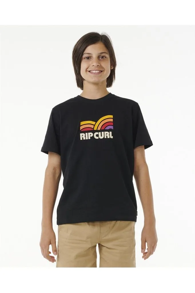 Rip Curl Surf Revival Capture Boys T-Shirt Black