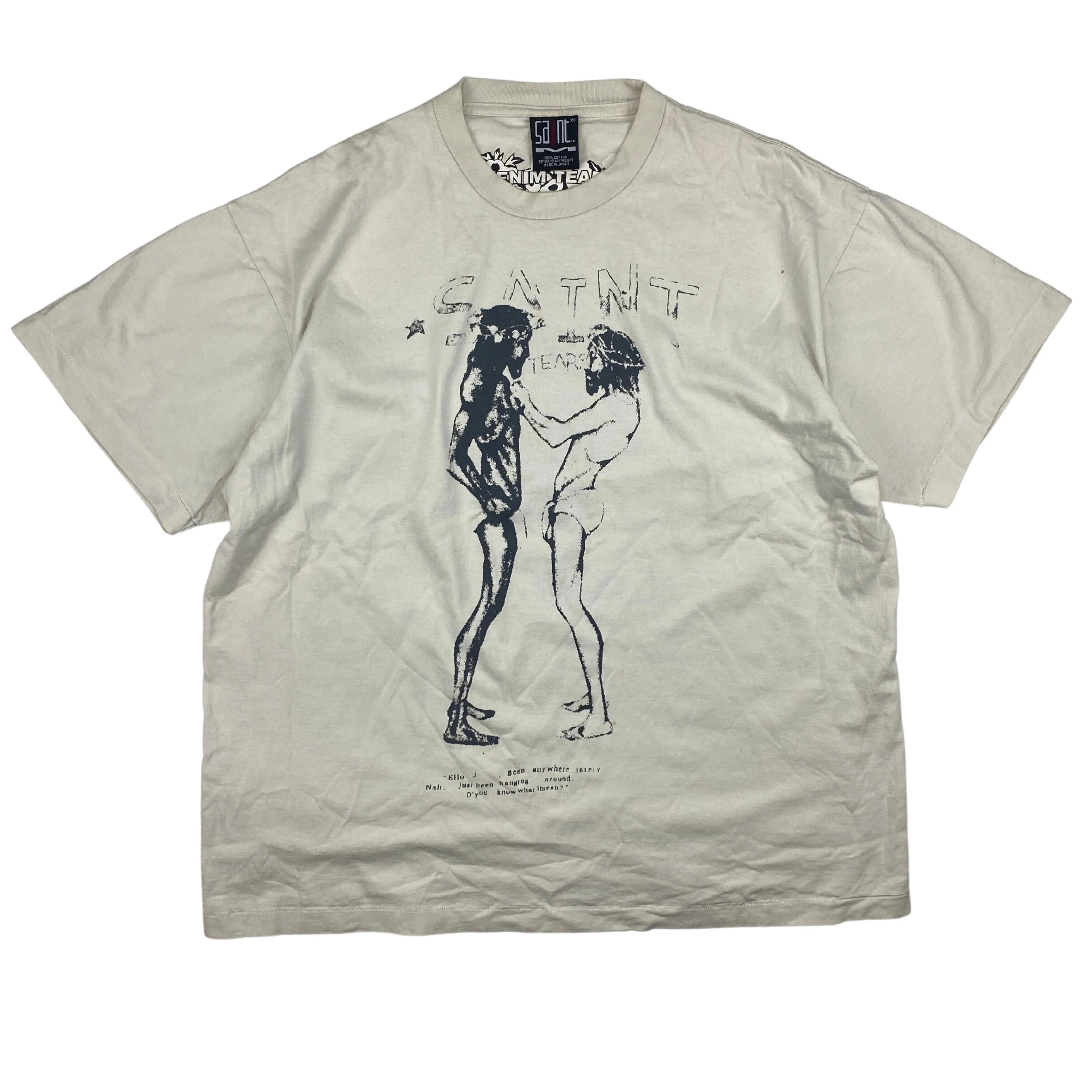 SAINT MXXXXXX X DENIM TEARS TWINS TEE  (L)  (L)