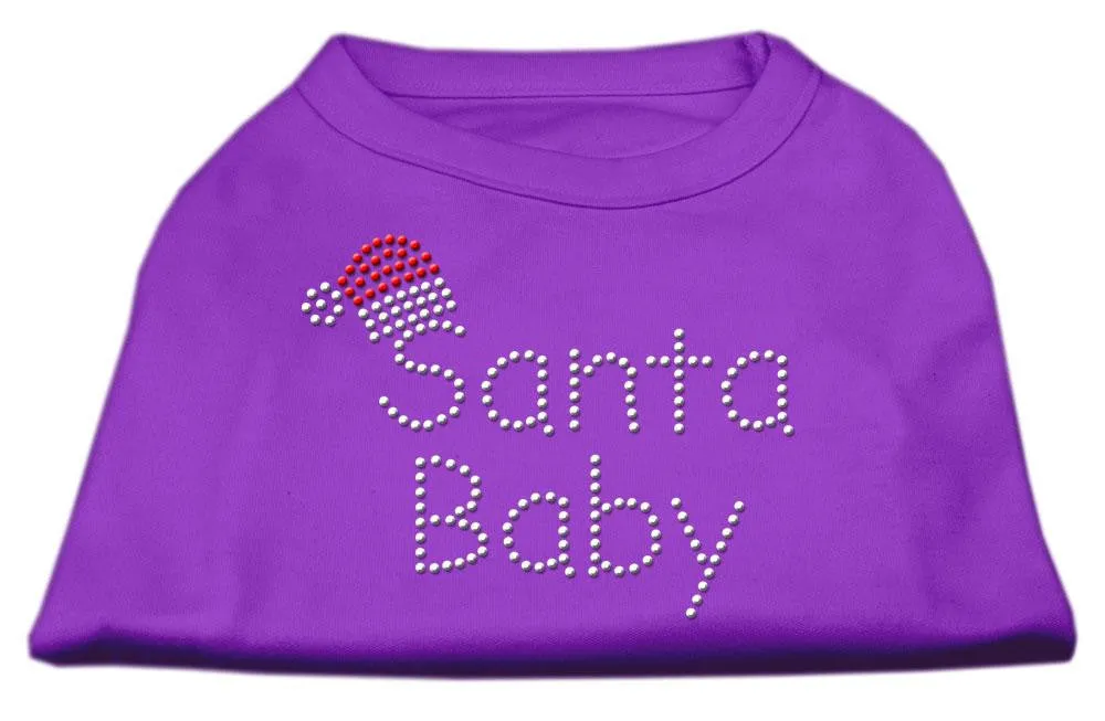 Santa Baby Rhinestone Shirts  Purple S (10)