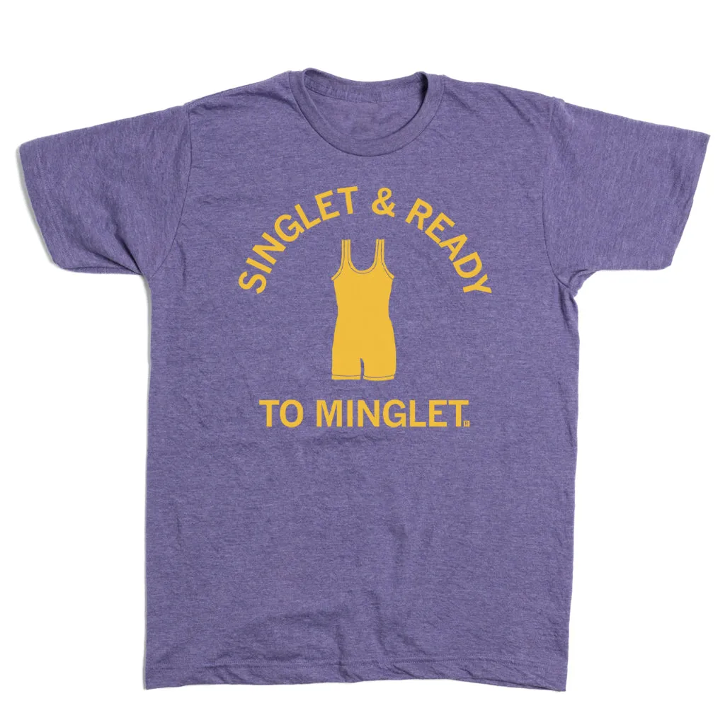 Singlet & Ready To Minglet Purple & Gold