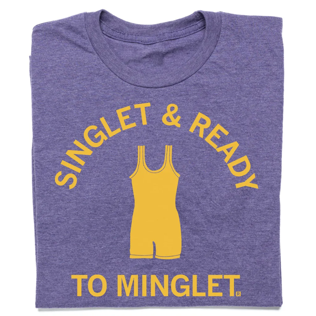 Singlet & Ready To Minglet Purple & Gold