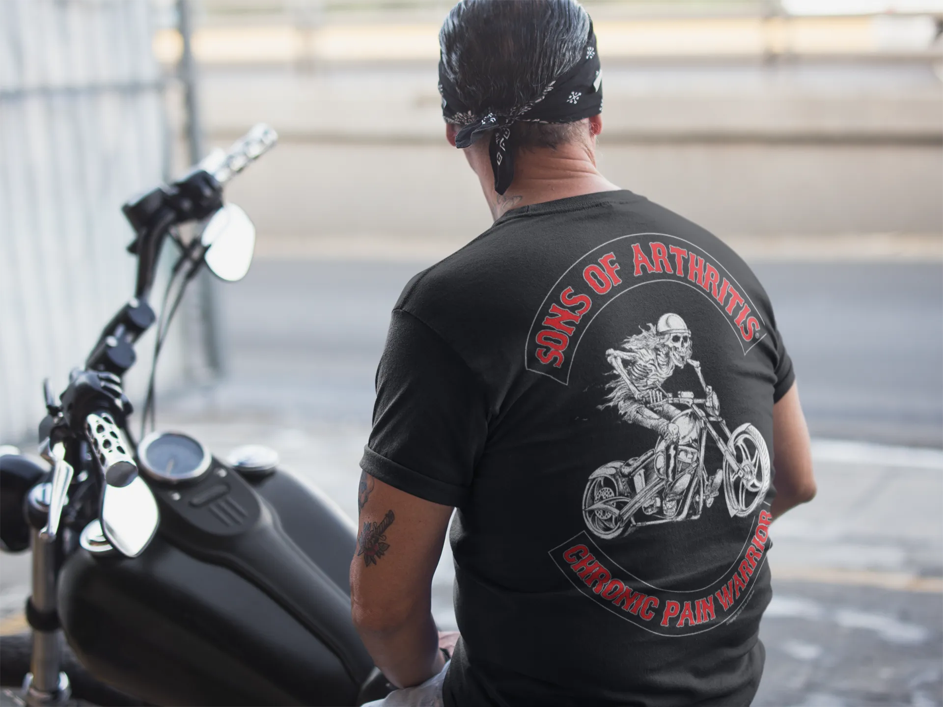 Sons of Arthritis CHRONIC PAIN WARRIOR Tee (Black)