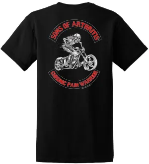 Sons of Arthritis CHRONIC PAIN WARRIOR Tee (Black)