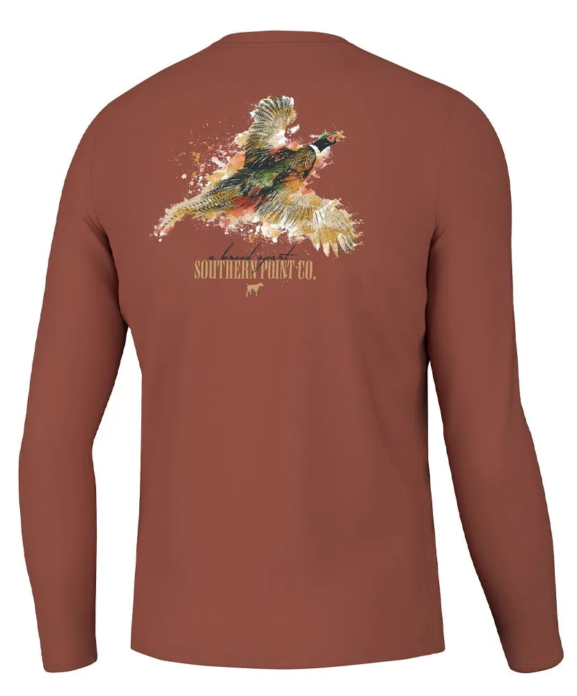 Southern Point - Splatter Series Pheasant Long Sleeve Tee