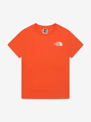 The North Face Boys Simple Dome T-Shirt in Orange