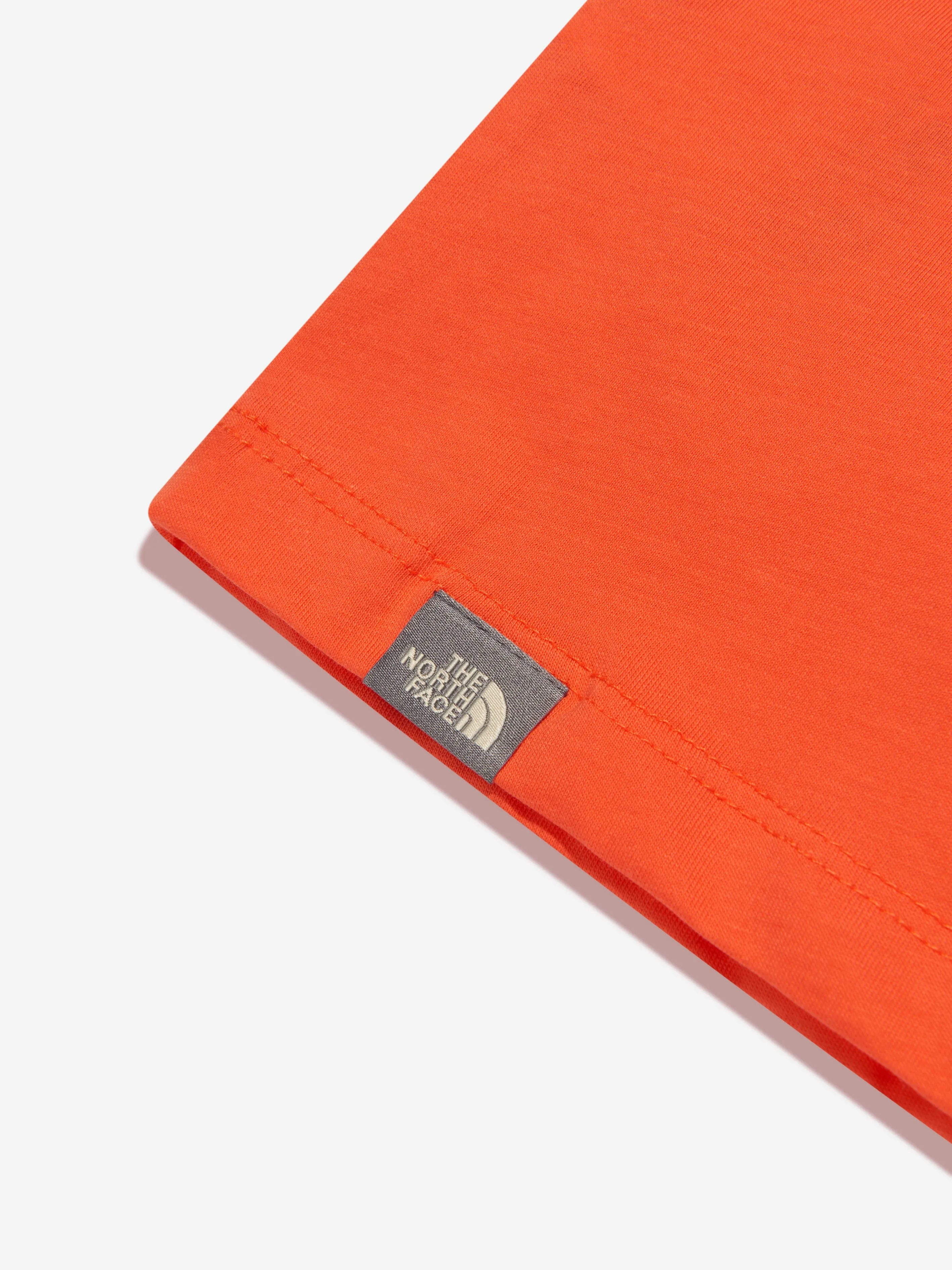 The North Face Boys Simple Dome T-Shirt in Orange