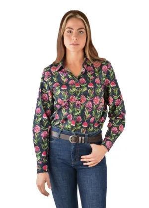 Thomas Cook Womens Lyndy Long Sleeve Stretch Shirt - Navy (Multi)