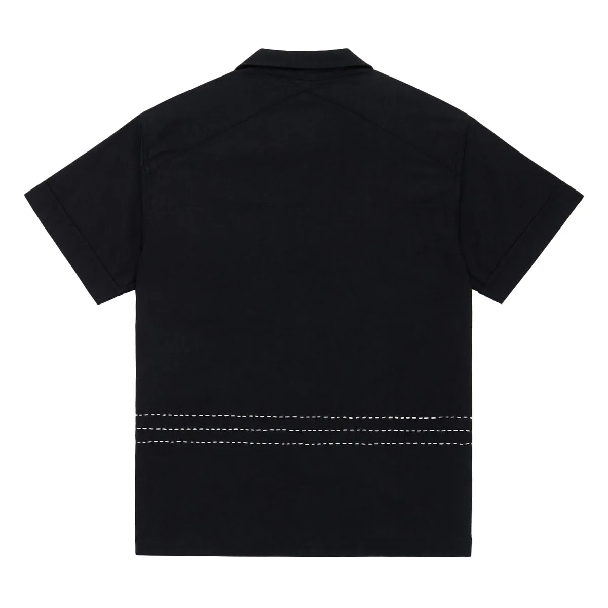 VACATION SHIRT - BLACK HAND STITCH