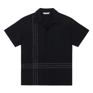 VACATION SHIRT - BLACK HAND STITCH