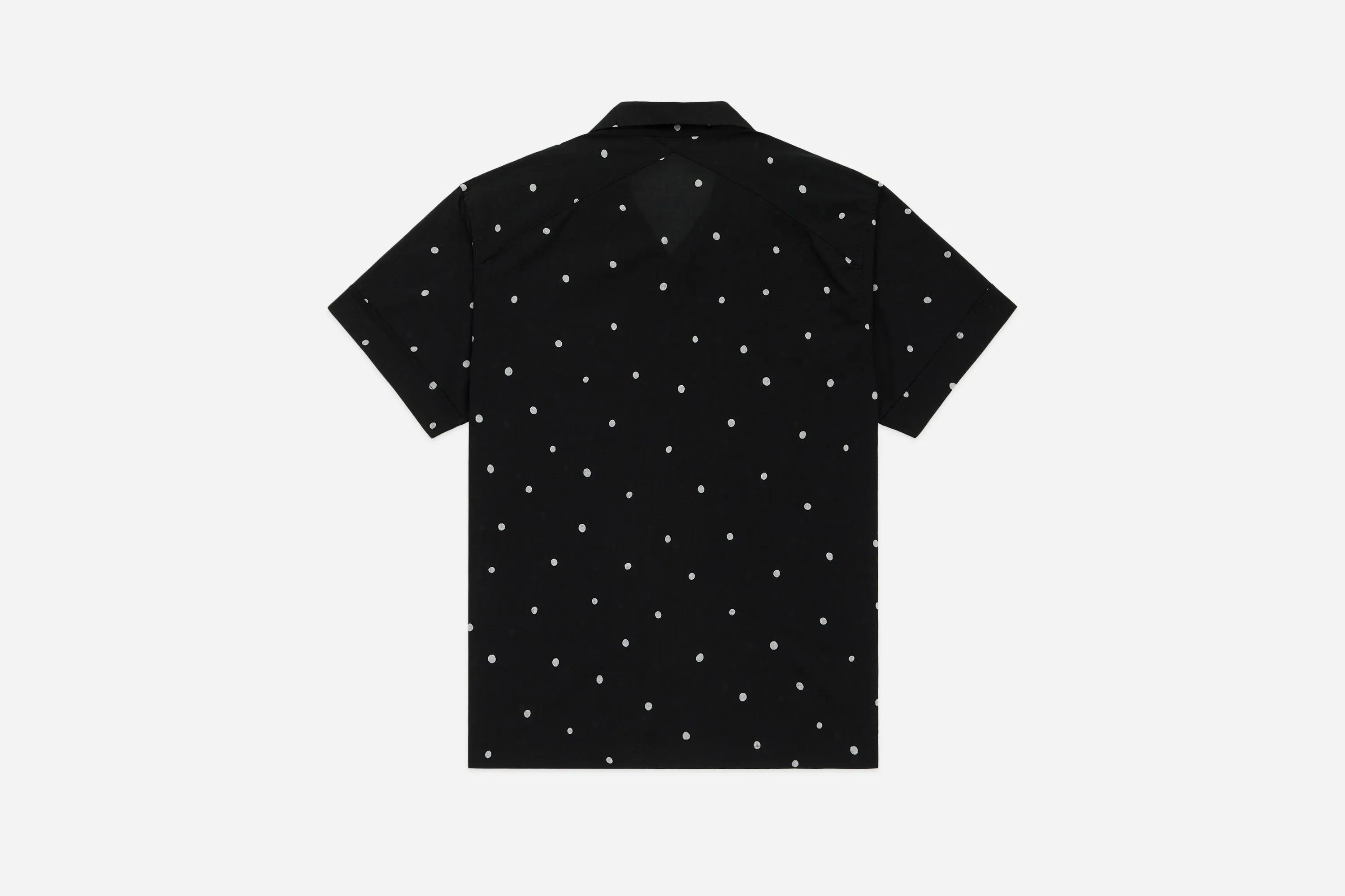 Vacation Shirt ~ Black Polka Dot