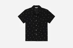 Vacation Shirt ~ Black Polka Dot