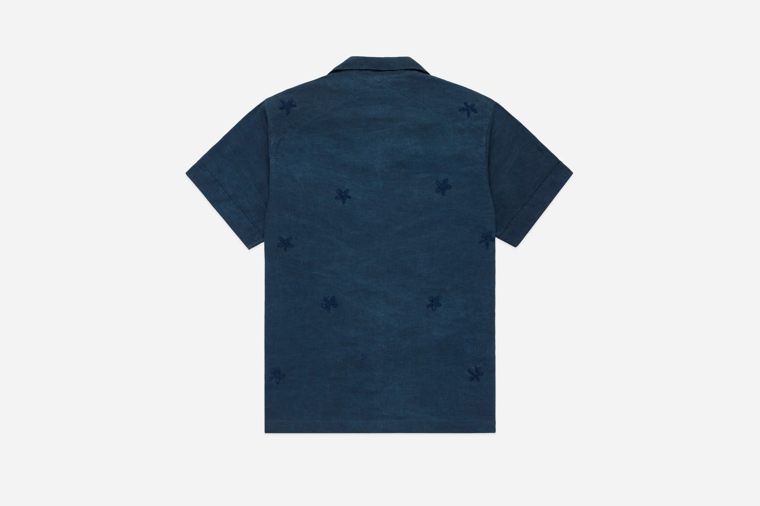 Vacation Shirt ~ Indigo/Iron Dye Hemp