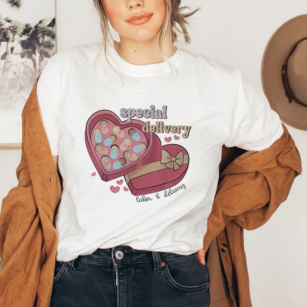 Women Happy Valentine's Day Gift Print Graphic T-shirt