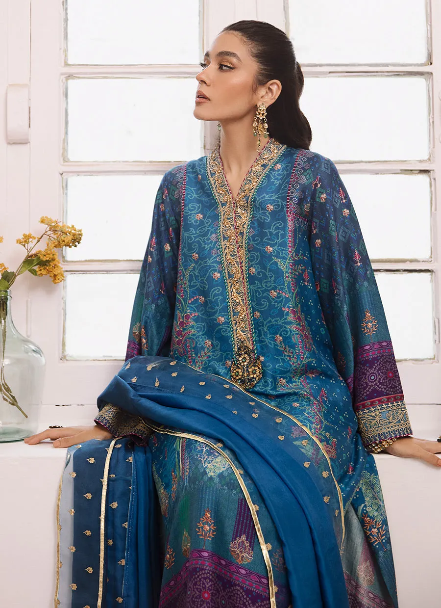 Zohra Lapis Shirt And Dupatta