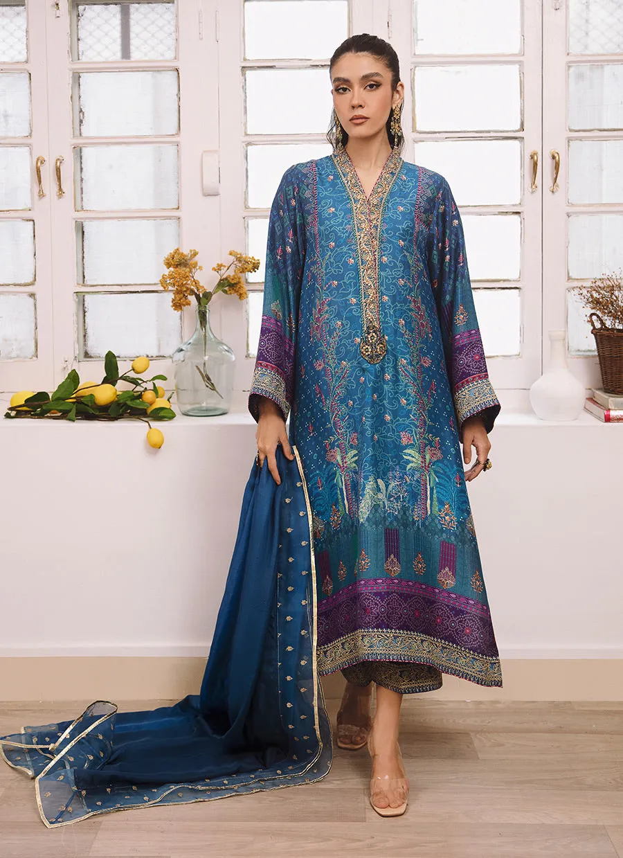 Zohra Lapis Shirt And Dupatta