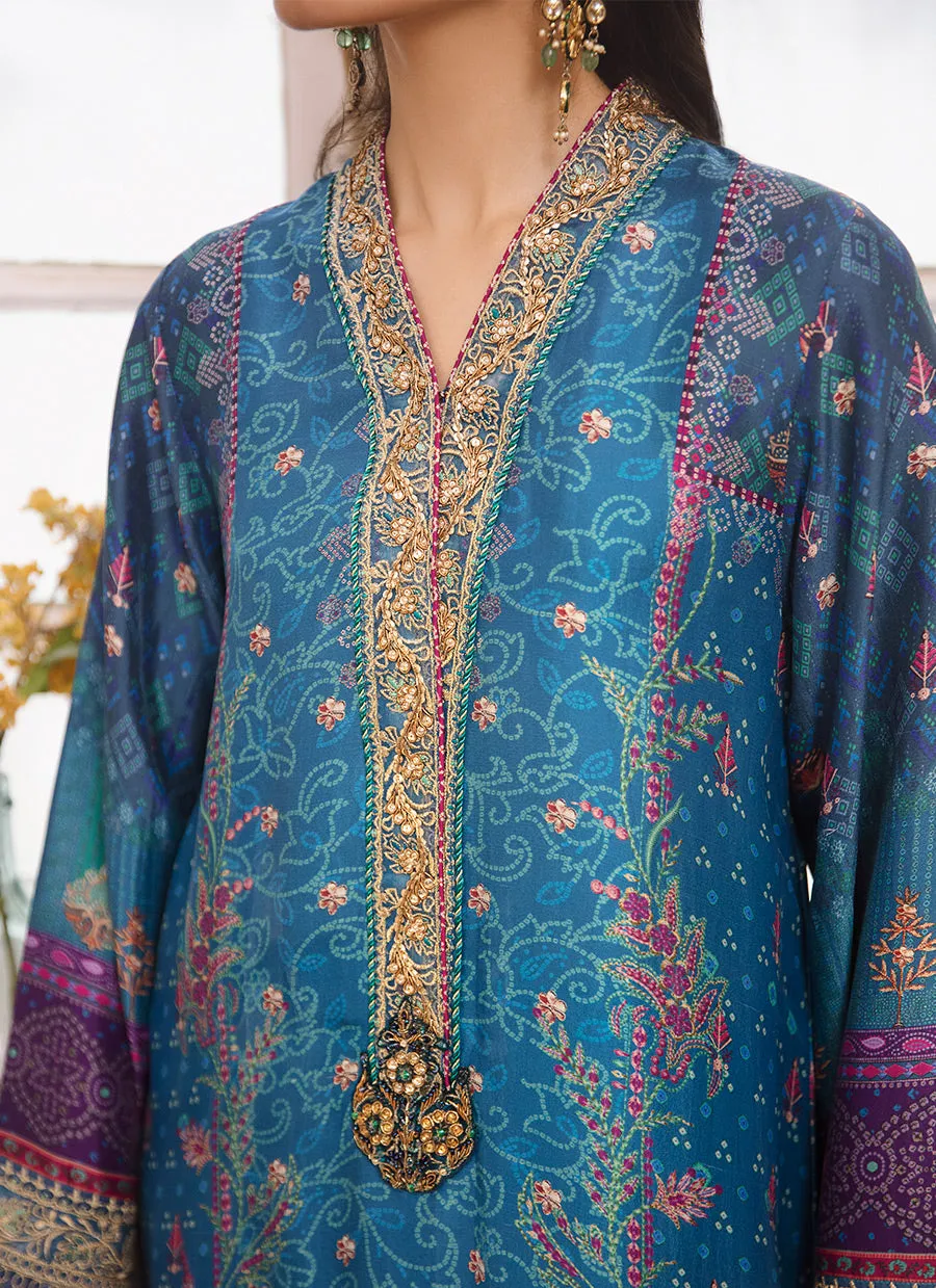 Zohra Lapis Shirt And Dupatta